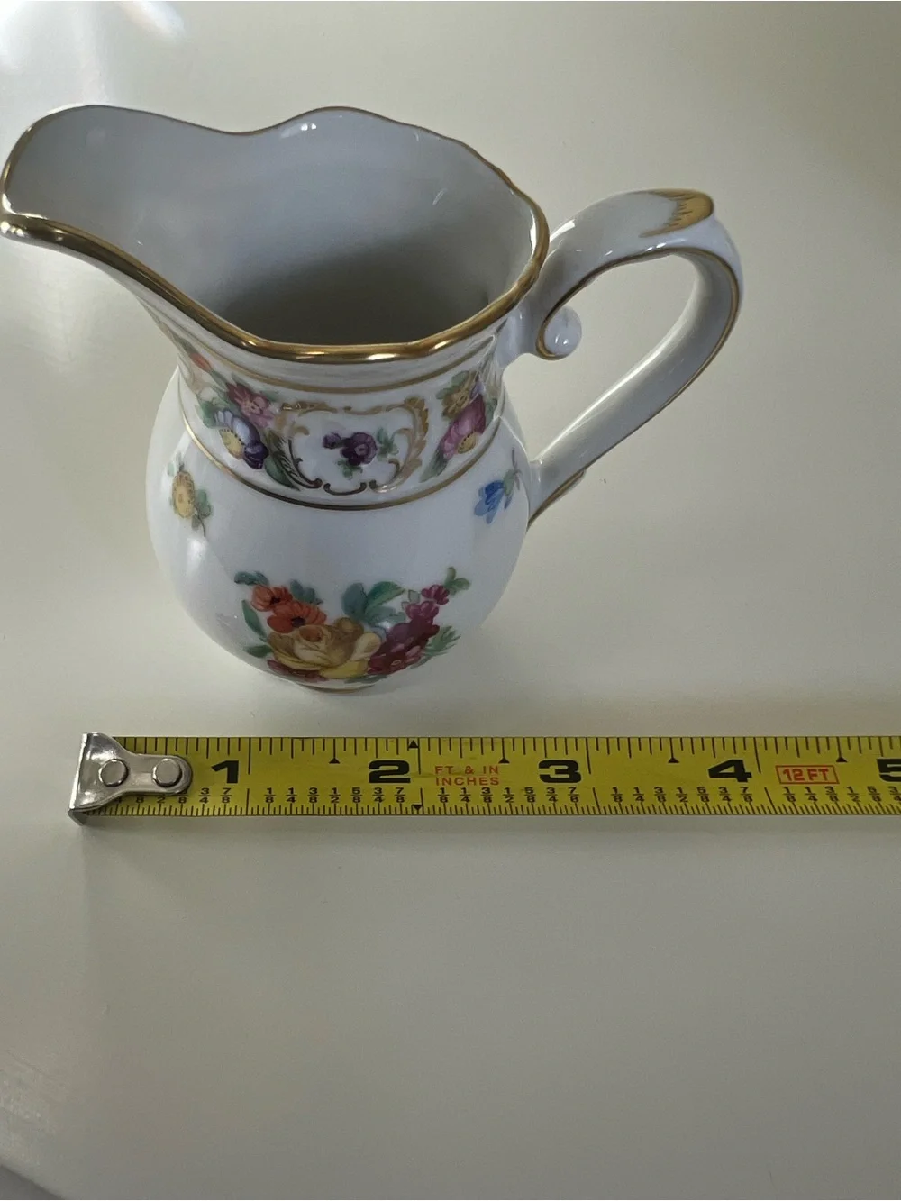 Schumann Empress Bavaria Germany Floral Porcelain Creamer